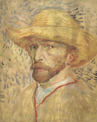 Vincent Van Gogh Self-Portrait with Straw Hat (nn04) France oil painting art